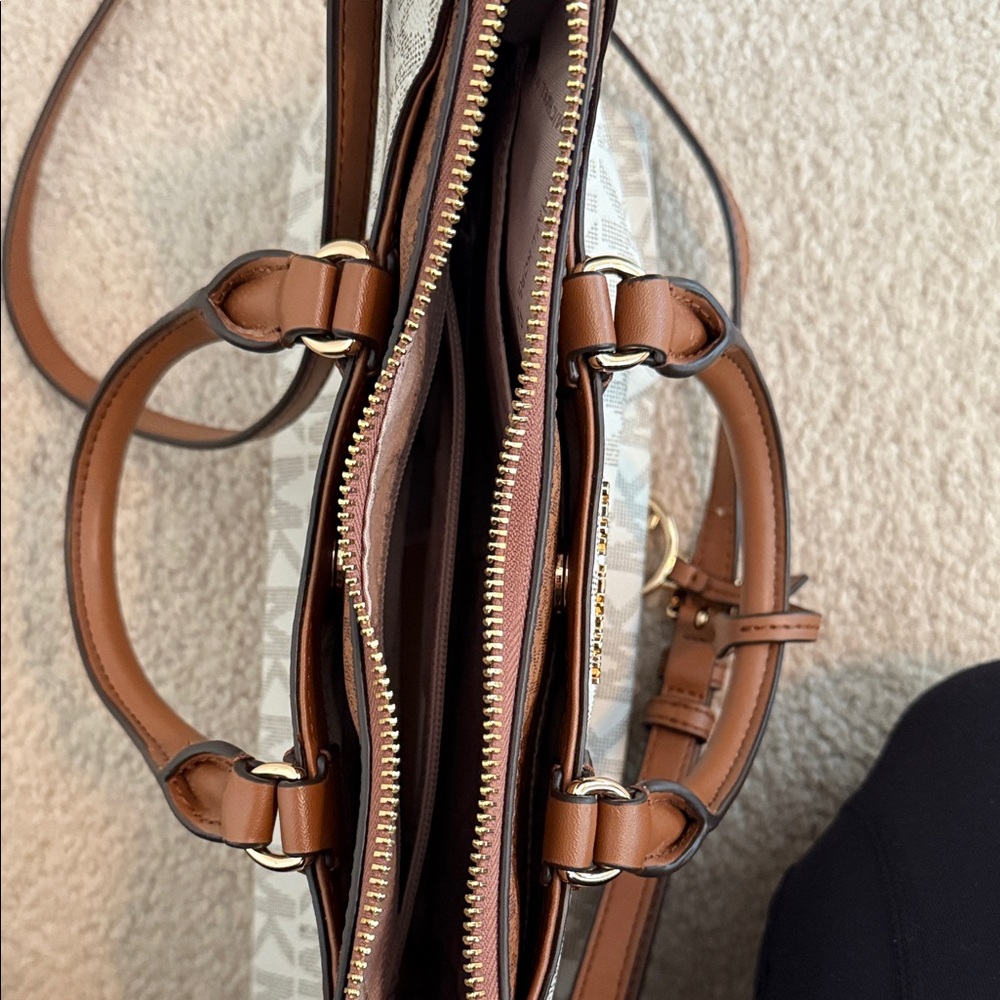 Michael Kors Tan and Cream Satchel - Picture 7 of 7